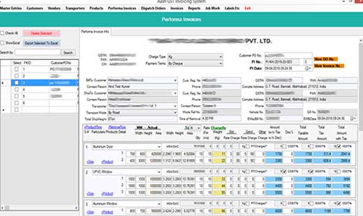GST Invoicing Software for Door and Windows developer in south Delhi